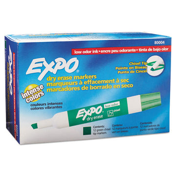 EXPO® Low-odor Dry-erase Marker, Broad Chisel Tip, Green, Dozen freeshipping - TVN Wholesale